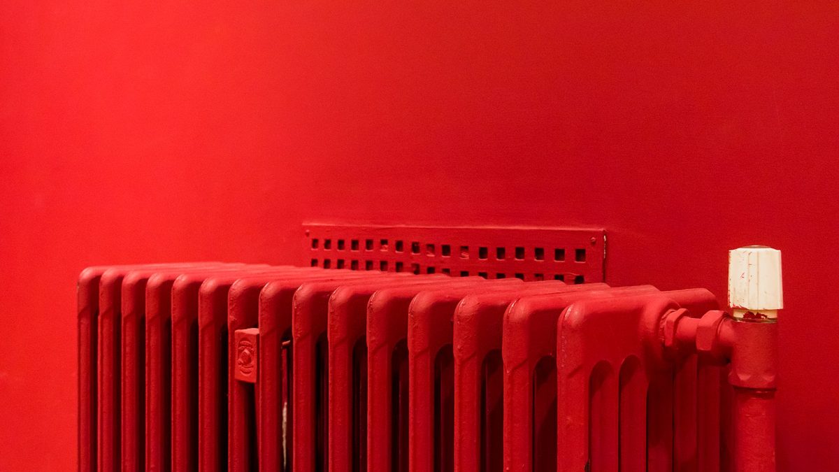 Radiator in a UK home