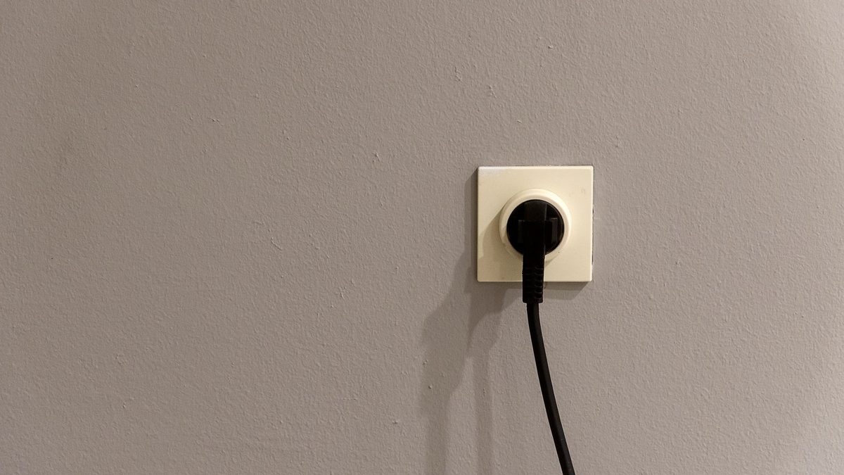 Electrical socket on a wall
