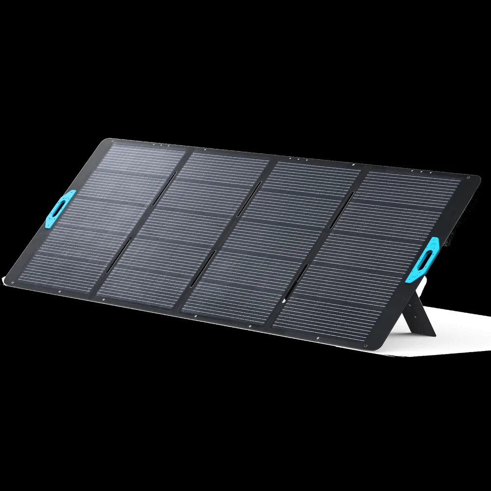Anker SOLIX PS400 400W portable solar panel, folded and angled