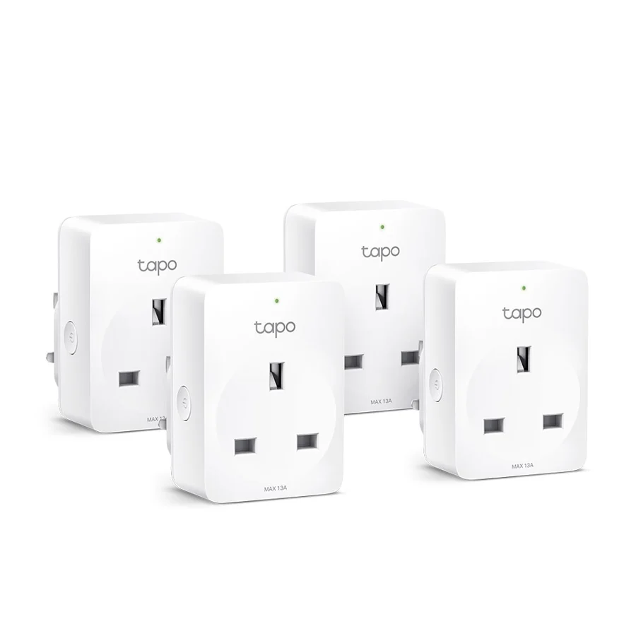 TP-Link Tapo P110 energy monitoring smart plug with UK three-pin socket